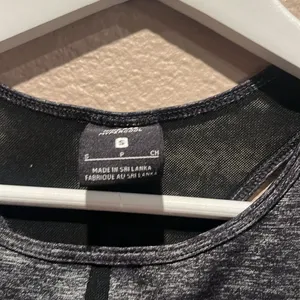 NIKE PRO HYPERCOOL Women’s TANK TOP DRI FIT CROPPED GREY BLACK MESH Size Small thumbnail 3