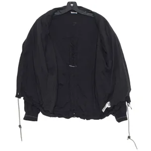 Gymshark Womens Jacket Retake Woven Full Zip Sleeves Oversize Black Size XS FM thumbnail 2