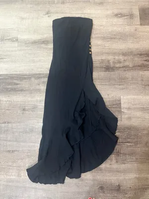 FREE PEOPLE Made Me Blush Midi Dress in Black thumbnail 6