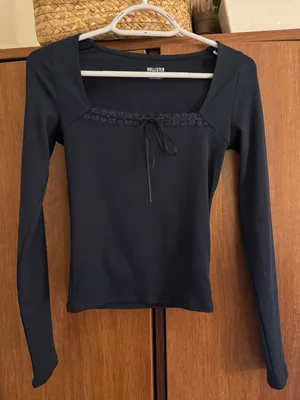 Hollister Navy Ribbon Top thumbnail 2