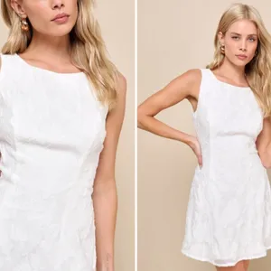 LULU's Bachelorette Engagement Bridal Shower Honeymoon Fit and Flare Mini Dress thumbnail 3
