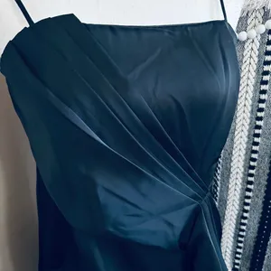 Lulus Romantic Allure Black Satin Asymmetrical Mini Dress thumbnail 7