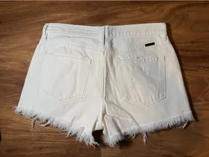KanCan USA Shorts Distressed White Denim thumbnail 2