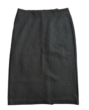 Loft Skirt Women’s Size S Black Polka Dots Pencil Casual NWT thumbnail 1