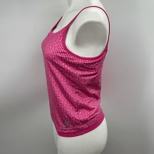 Adidas pink spaghetti strap Climacool athletic tank thumbnail 4