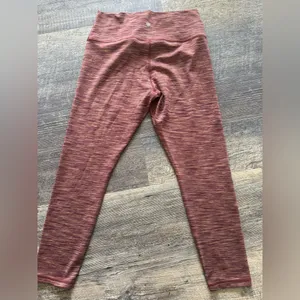 Athleta Transcend Textured Leggings Women's Textured 7/8 Rust Workout Large‎ thumbnail 3