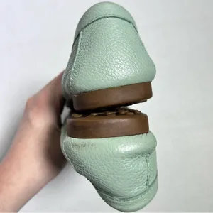 Coach Fredrica Aqua Blue Leather Driving Loafers thumbnail 9