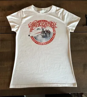 Vintage Aerosmith Band Tee - XS Ladies Rock Shirt thumbnail 1