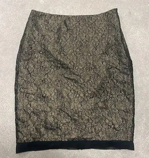 Ann Taylor Metallic Lace Pencil Skirt Petite thumbnail 1