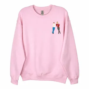 Red‎ White & Royal Blue 2XL Sweatshirt Embroidered Alex Henry Book Wedding Pink thumbnail 1