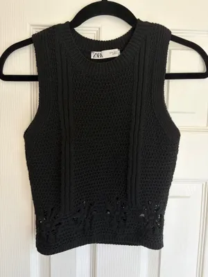 Zara knit top thumbnail 1