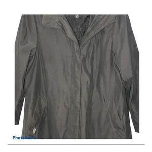 London Fog Black Waterproof Trench Coat M Classic Mid Length Quiet Luxury Office thumbnail 9