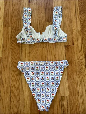 NWT Dippin’ Daisys Bikini Set in Palermo Print size Small thumbnail 16