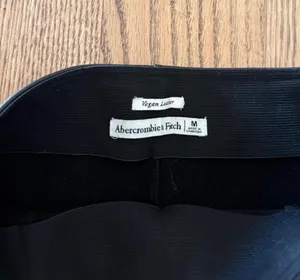 Abercrombie Leather Vegan Pants Flare Curve Love thumbnail 3
