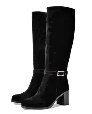 NWT La Canadienne Paul Buckled High Heel Boots, Black Size 7.5M New in Box $650 thumbnail 13