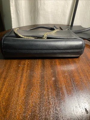 kate spade Black Pebbled Leather Crossbody with Gold Chain Leila SHOULDERBAG thumbnail 7