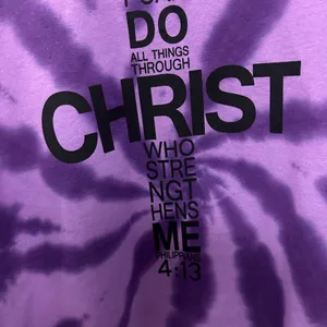 Hoodie Purple Tie-Dye Hoodie with Volleyball Graphic L/G/G Great Shape!! thumbnail 3