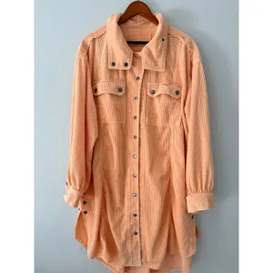 We The Free Peach Snap Button Up Sweater Medium thumbnail 7