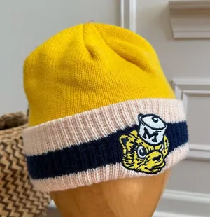 Valiant Univeristy of Michigan Wolverines Cuffed Knit Beanie Winter Hat Unisex thumbnail 1