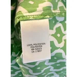 Banana Republic Women XS Tank Top Green White Geometric Lattice Cutout Neck‎ thumbnail 9