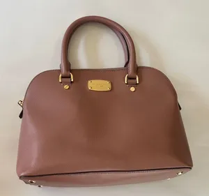 Michael Kors Dusty Rose Gold accents Leather Satchel Crossbody Bag thumbnail 1