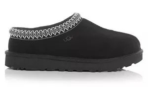 UGG Tasman II Black Suede Shearling Slippers EU 38 US 7 Cozy Mule Clogs thumbnail 1
