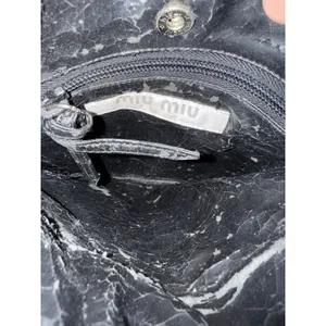 Vintage Miu Miu Hand Bag Black Sequins‎ See Photos G thumbnail 3