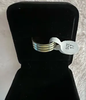 Unisex Stainless Silver Simple Band Size 17/8.5 thumbnail 1