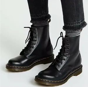 Dr. Martens Docs 1460 Smooth Black Leather Ankle Boots 11822 Size US 7 / EU 38 thumbnail 1