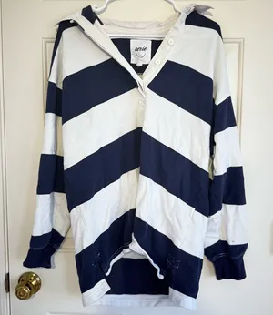 Aerie striped pullover thumbnail 1