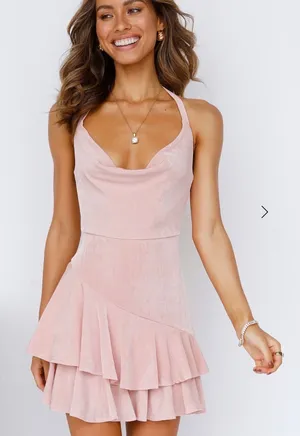 Super cute blush pink dress thumbnail 1