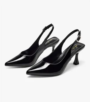Amazon Black slingback heels thumbnail 3