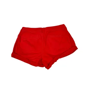 Abercrombie & Fitch Red Pleated Cuffed Chino Shorts Womens‎ 2 W26 thumbnail 3
