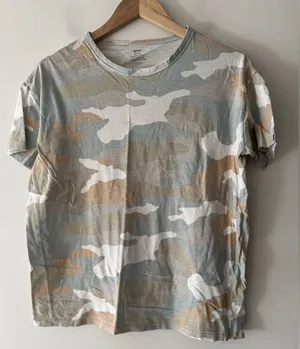Aerie Oversized Sunwashed Desert Camo Short Sleeve‎ Tee thumbnail 1