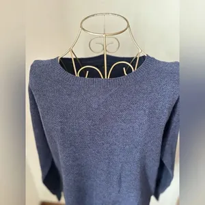 American Eagle Outfitters Crewneck Sweater Navy Size Small 55% Cotton thumbnail 9