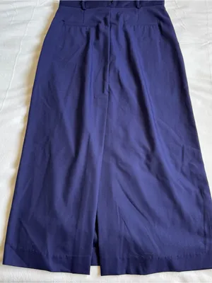New Enza Costa Navy Maxi Skirt thumbnail 4