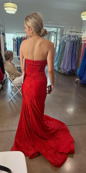 Sherri Hill Prom Dress Red thumbnail 2
