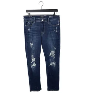 Judy Blue Jeans Boyfriend Fit Women's Size 11/30 Distressed Denim Bleach Splash thumbnail 2