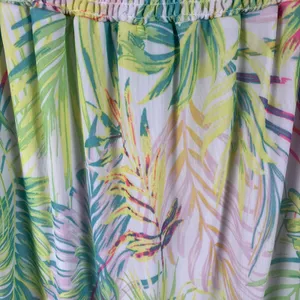 New Harlow Rose Skirt Womens Sz M Tropical Mesh Knit Hi Low‎ Maxi Palm Beach thumbnail 10