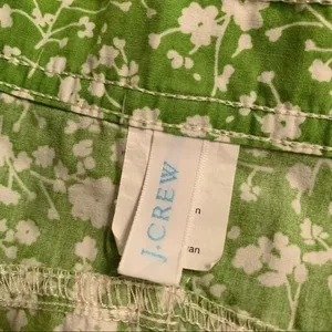 J. Crew‎ Skirt womens 6 Green Floral Print Cotton Golf Tennis Athletic Summer thumbnail 3