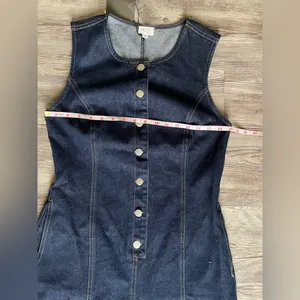 Le Lis Dark Blue Denim Romper thumbnail 6