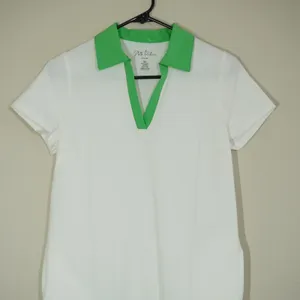 Stella Parker Sport Golf Dress Womens XS White Green Pleated Short Sleeve Active thumbnail 2