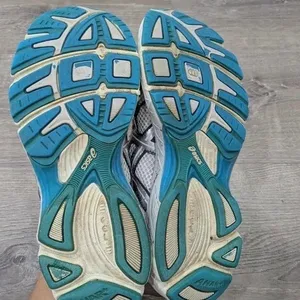Asics Gel-Exalt Women Running Shoes White Teal Silver Size 9.5‎ thumbnail 7