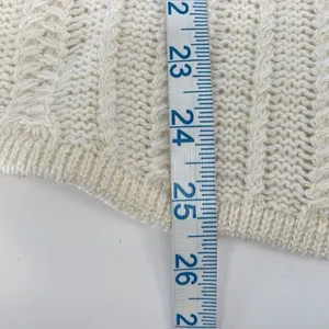 Croft &‎ Barrow Womens Pullover Sweater Long Sleeve Knit Acrylic Cream Medium thumbnail 7
