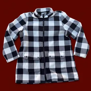 Black & white checkered zip up jacket thumbnail 1