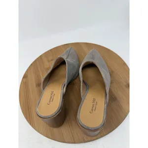 Garnet Hill Maisie‎ Heeled Mules Boho Slip On Leather Womens 37 US 6-6.5 thumbnail 5