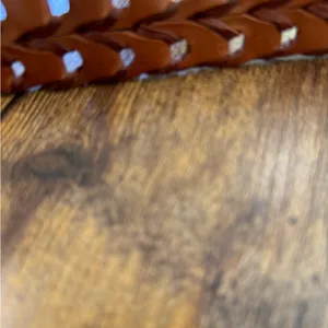 Brown Woven Leather Belt NWOT thumbnail 4