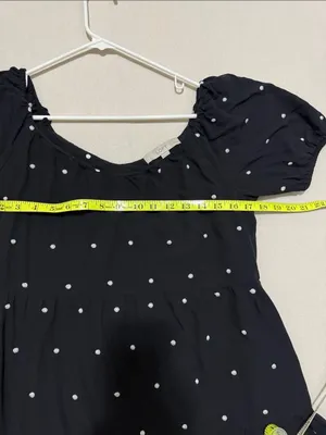 LOFT Black Mini Dress with White Polka Dots thumbnail 4