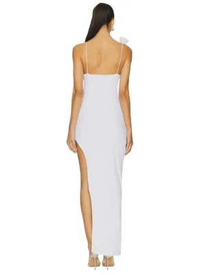 MORE TO COME Maritza Maxi Dress in White Small New Womens Long Gown thumbnail 3