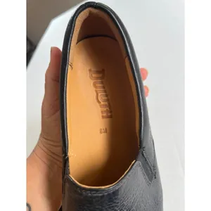 Duluth Sz 8 womens Black Lifetime Cowhide Leather Slip-On Sneakers Flat Shoes thumbnail 5